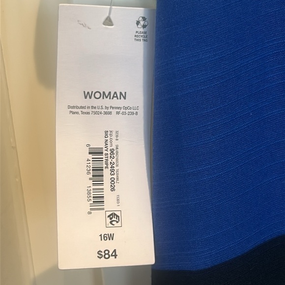 Liz Claiborne Collared Sleeveless Multicolour Striped A-Line Preppy Dress NWT - Picture 8 of 11